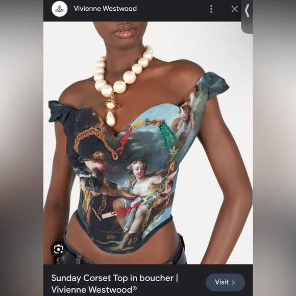 Vivienne Westwood SUNDAY CORSET TOP BOUCHER IT 40 NWT BRAND NEW - Picture 2 of 16
